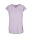 Build Your Brand Womens/Ladies Extended Shoulder T-Shirt (Lilac) - UTRW5675-2