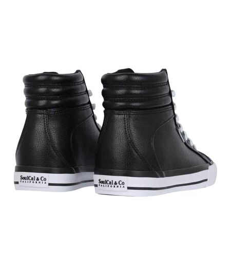 Baskets Montantes Asti Femme Noir Blanc SoulCal