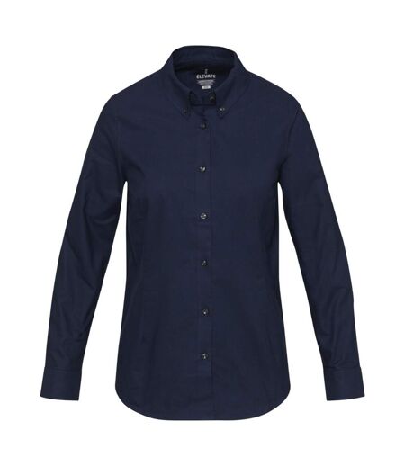Womens/ladies Sphene Oxford Shirt Navy Blue Elevate NXT