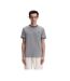 T-shirt Motif/style Rayure Contrastée Sur Bord Homme Gris Fred Perry-1