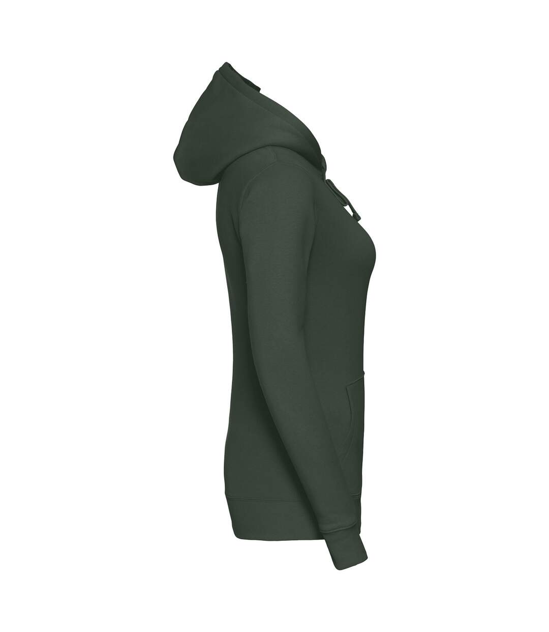 Sweat À Capuche Authentic Femme Vert Bouteille Russell-3