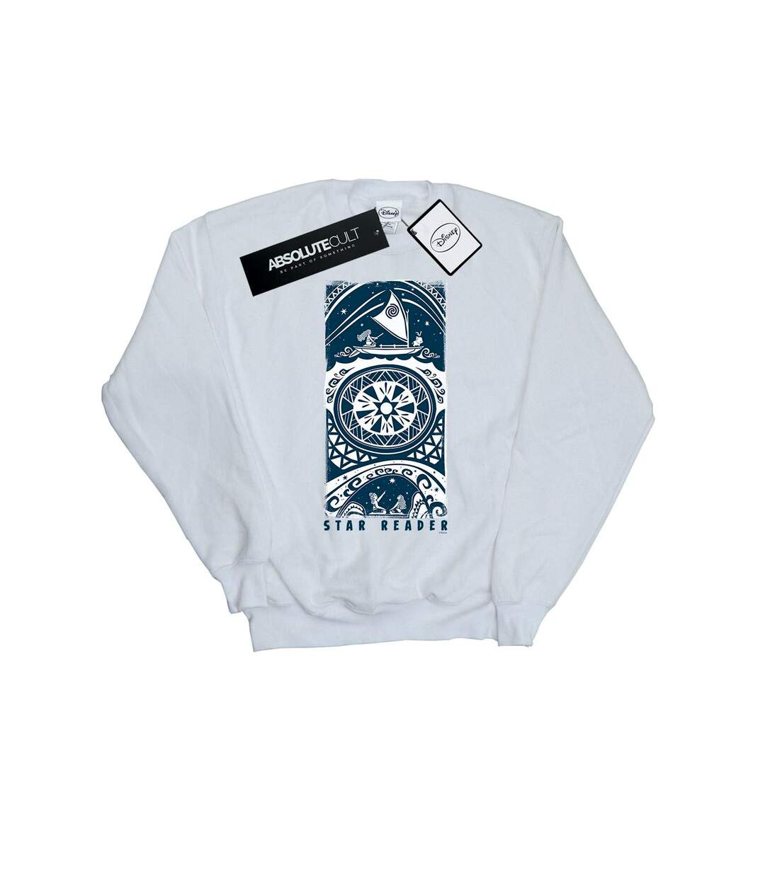 Disney Sweatshirt Moana Star Reader Femme/Ladies (Blanc) - UTBI29536-1