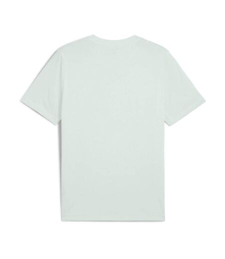 T-shirt vert d'eau homme puma ess small no. 1 logo