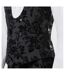 Mens Floral Embroidery Wool Blend Skinny Waistcoat Charcoal Twisted Tailor-4