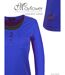 Mayflower NESTOR5 : Tee-shirt manches longues bleu et gris avec col boutonné stylisé-4