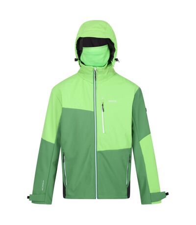 Mens hewitts ix soft shell jacket field green/jasmine green Regatta