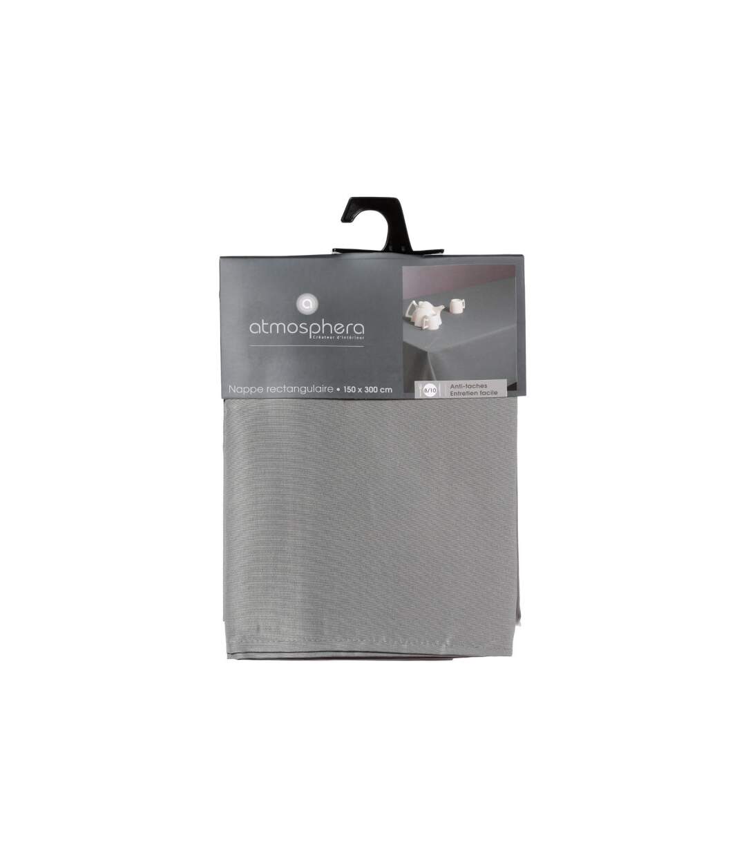 Nappe Antitache Unie 150x300cm Gris-3
