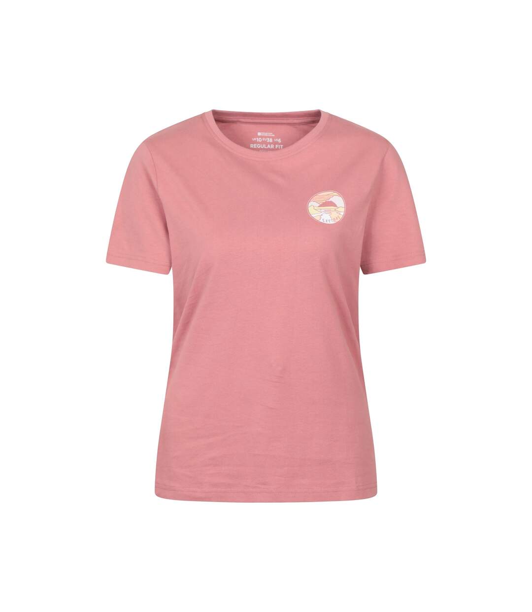 Womens/ladies Landscape T-shirt Pale Pink Mountain Warehouse-1