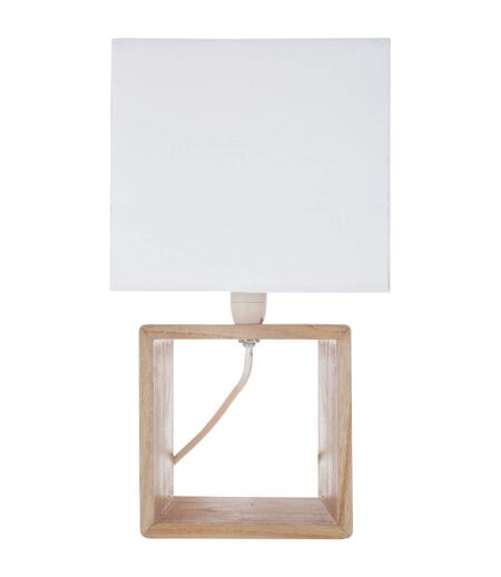 Lampe à poser design Scandi - H. 32 cm - Blanc