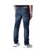 Jean bleu foncé délavé homme diesel buster a00893-2