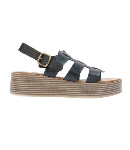 Womens/ladies Malibu London-b Platform Sandals Black Blowfish