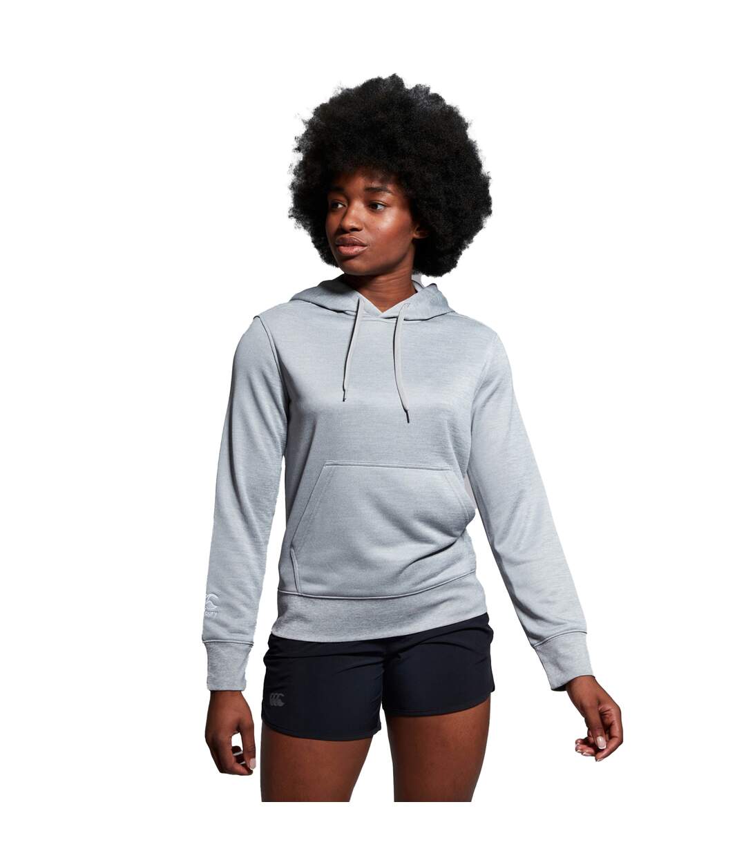 Womens/ladies Club Lightweight Hoodie Classic Marl Canterbury-1