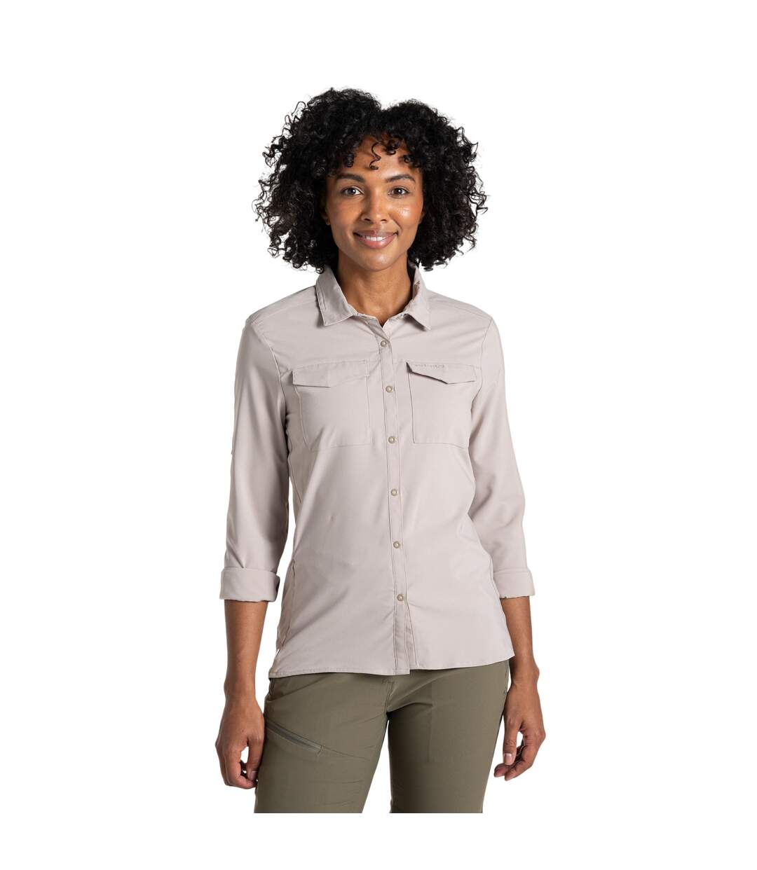 Chemisier Nosilife Pro Femme Champignon Clair Craghoppers-1