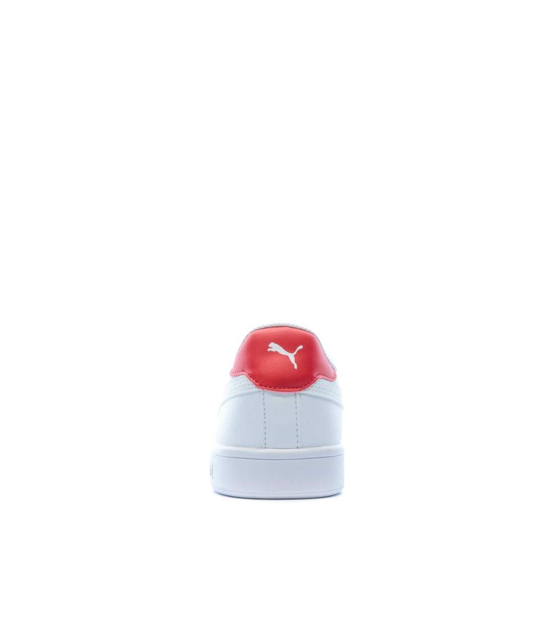 Baskets blanches/rouges adulte puma smash v2 l - 40-3