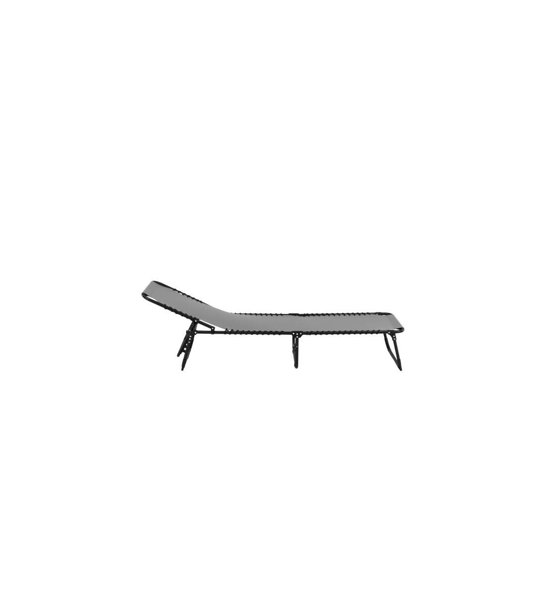 Chaise Longue en Métal Majken 190cm Gris-3