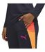 Womens/ladies Colour Block Tracksuit Bottoms Navy Orange Puma-3