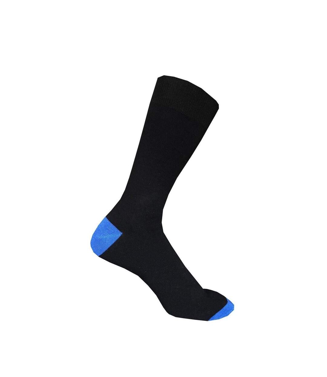 Pack Of 7  Mens Contrast Socks  Classic Black Firetrap-4