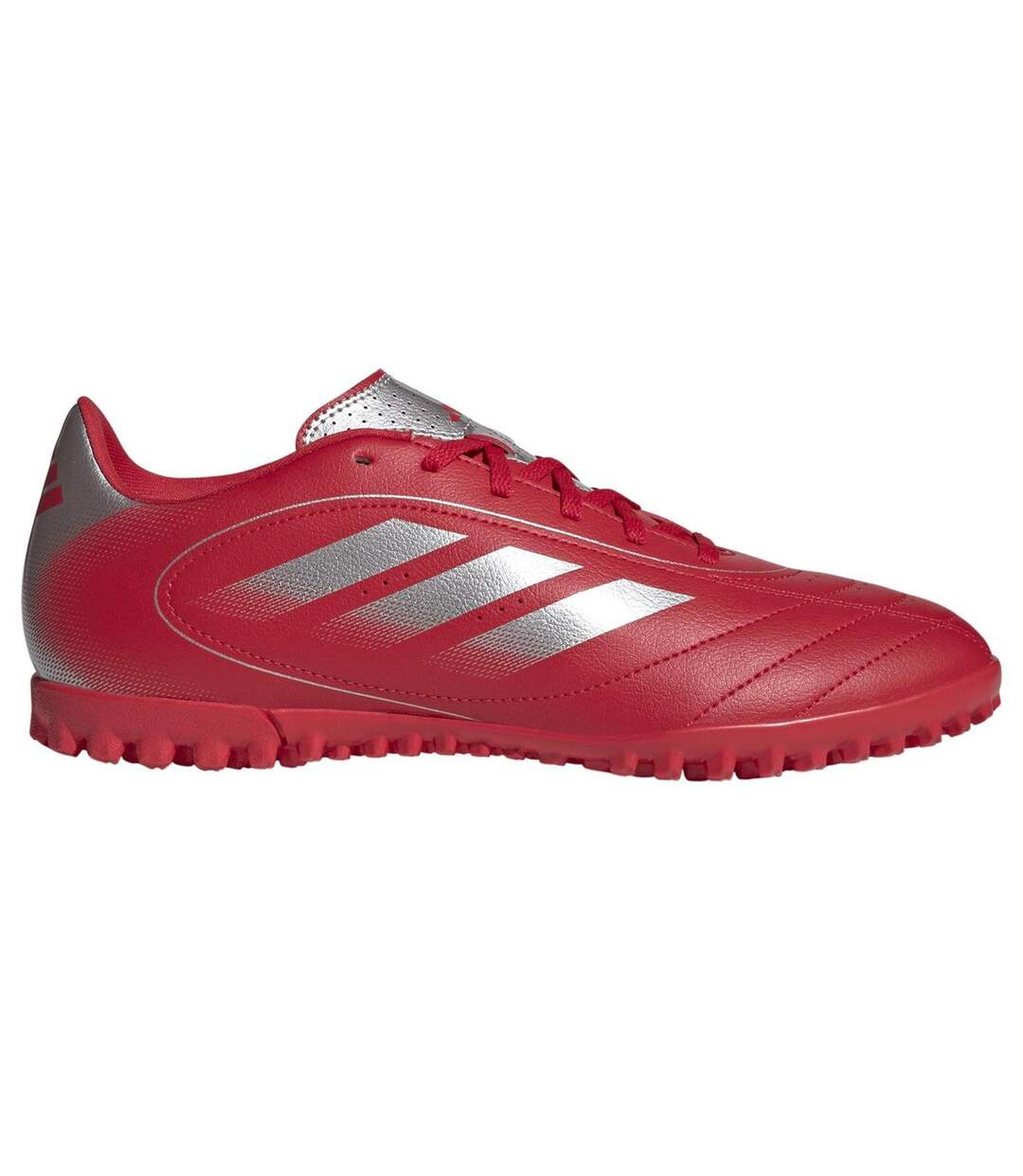 Mens Goletto Ix Leather Astro Turf Trainers Red Silver Adidas-1