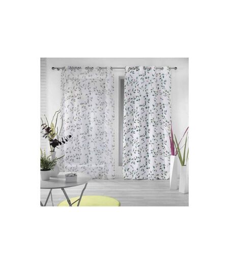 Rideau Voilage à Œillets Ancolie 140x240cm Blanc