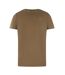 Mens Monotone Cotton Logo T-shirt Brown Diesel-1