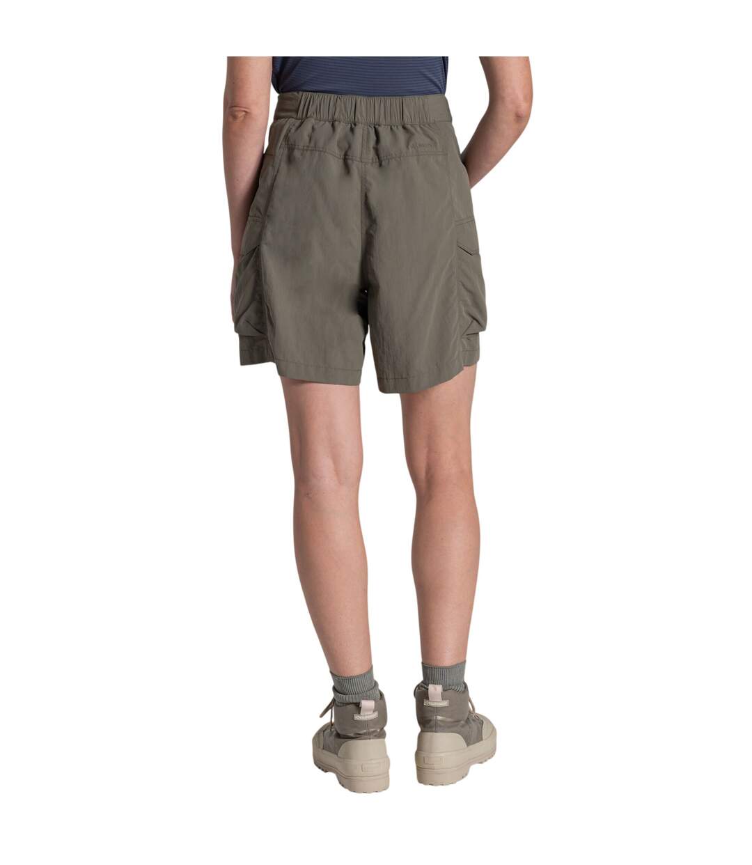 Womens/ladies Medina Nosilife Cargo Shorts Wild Olive Craghoppers-4
