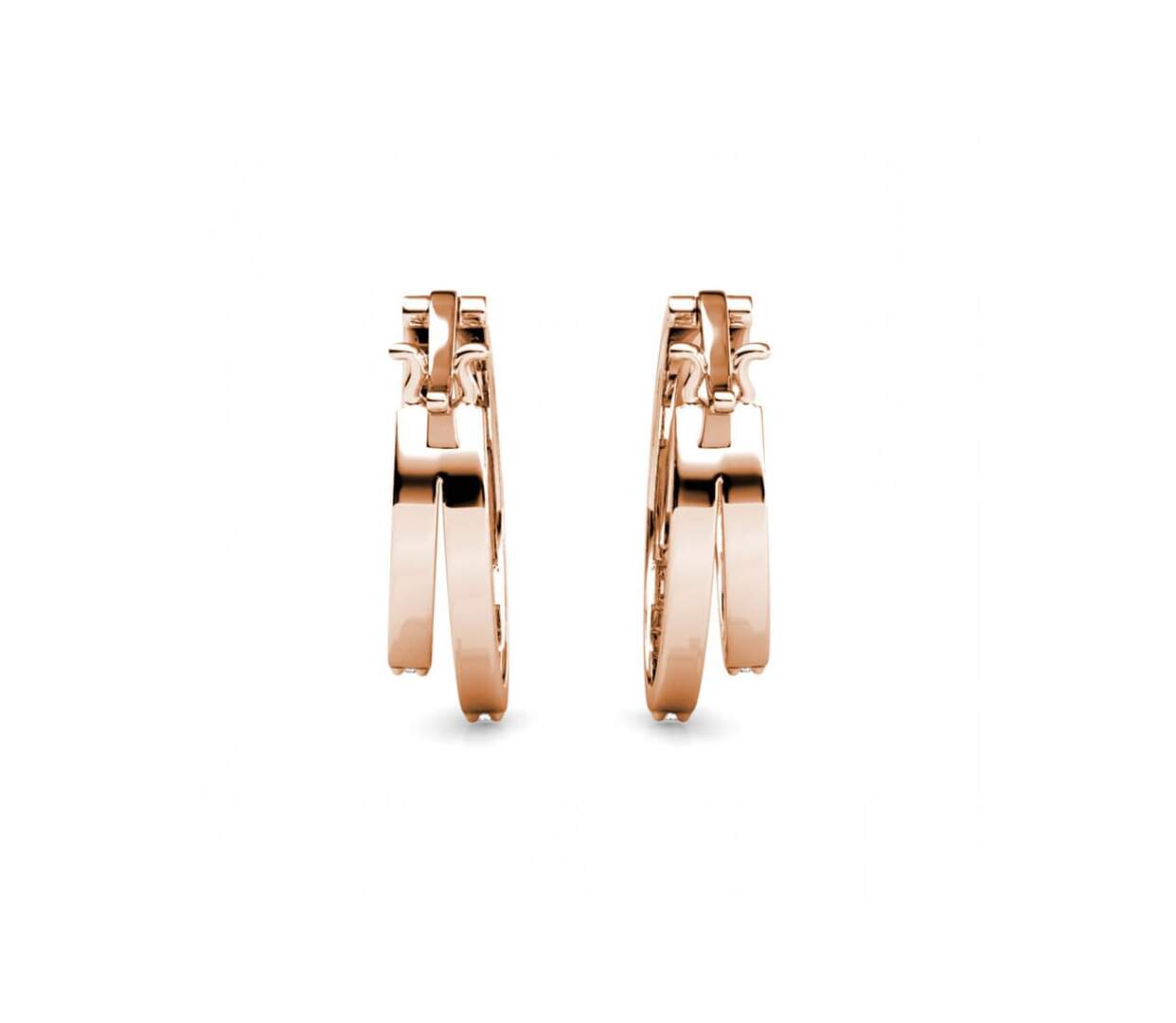 Boucles d'oreilles Duo Circlet, Cristal d'Autriche-5