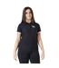 Womens/ladies polo shirt black/pink Firefoot