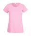 Fruit Of The Loom Ladies/Womens Lady-Fit Valueweight Short Sleeve T-Shirt (Light Pink) - UTBC1354