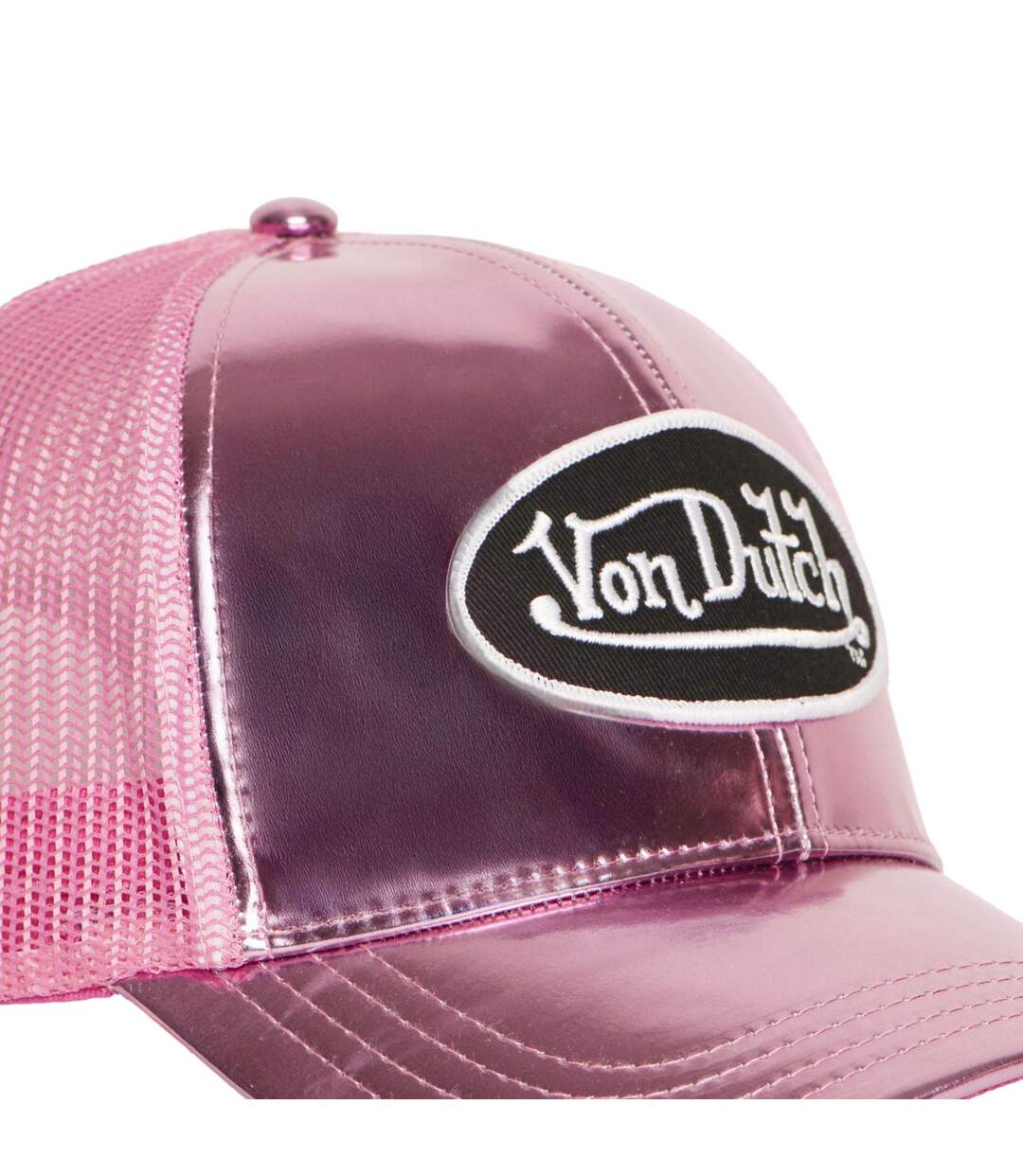 Casquette baseball avec filet en vinyl brillant avec écusson Shiny Vondutch-3