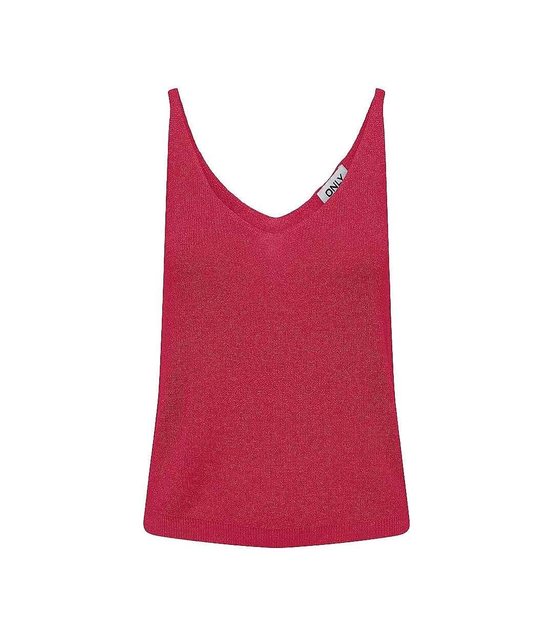 Débardeur rose femme only shina sl glitter-1