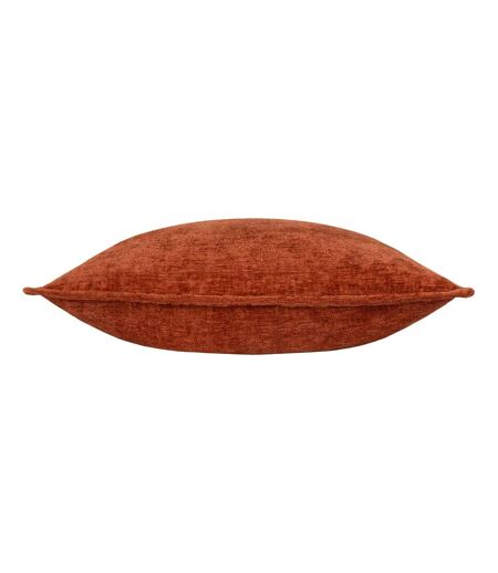 Buxton reversible square cushion cover 50cm x 50cm burnt orange Evans Lichfield