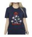 Disney Womens/Ladies Mickey Mouse And Friends Christmas Tree Cotton Boyfriend T-Shirt (Bleu marine) - UTBI39314-3