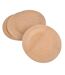 Lot de 4 Assiettes Rondes Bambou 23cm Naturel-1