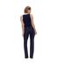Womens/ladies Contrast Trim Tank Top Navy Frankies Bikinis-3