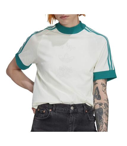 T-shirt Blanc/Vert Femme Adidas HM1540 - 30