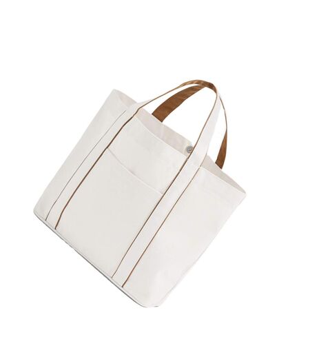 Tote Bag Courtside Taille Unique Blanc Doux Caramel Westford Mill
