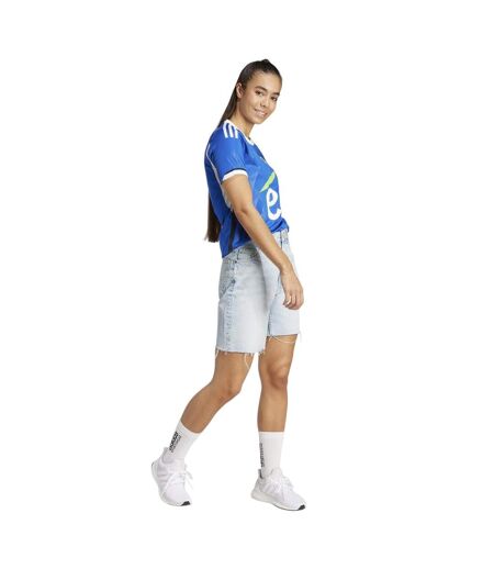 Maillot Domicile Motif/style Rc Strasbourg Femme Bleu Adidas