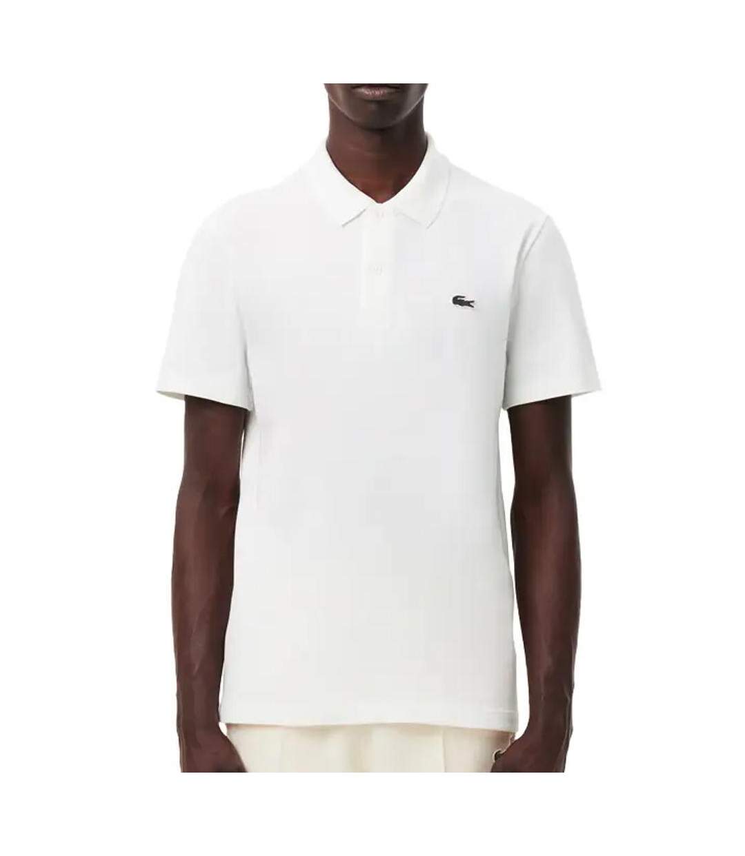 Polo blanc homme lacoste mela - l-1