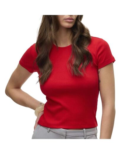 T-shirt rouge femme vero moda chloe - l