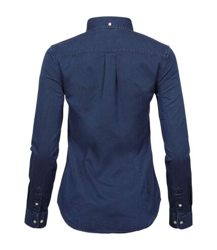Tee Jays Womens/Ladies Long Sleeve Casual Twill Shirt (Indigo) - UTPC3549