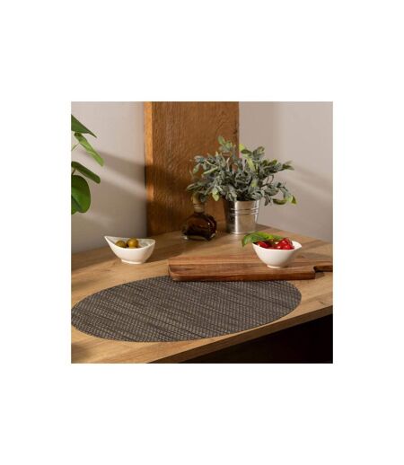 Set de Table Ovale Maoli 35x48cm Noir