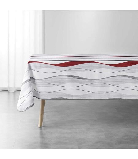 Nappe Imprimée Ondulys 150x240cm Rouge