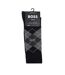 Lot De 2  Chaussettes Motif/style Losange Homme Noir Boss-2