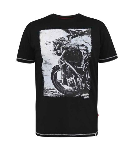 D555 Mens Pinewood Kingsize Bike T-Shirt (Black) - UTDC454