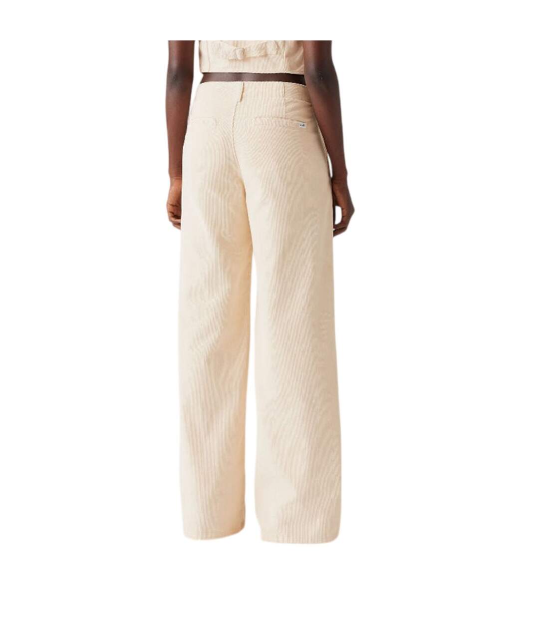 Womens/ladies Big Yikes Wide Leg Chinos White Levis-3