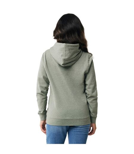 Unisex adult torres recycled cotton undyed hoodie heather green Iqoniq
