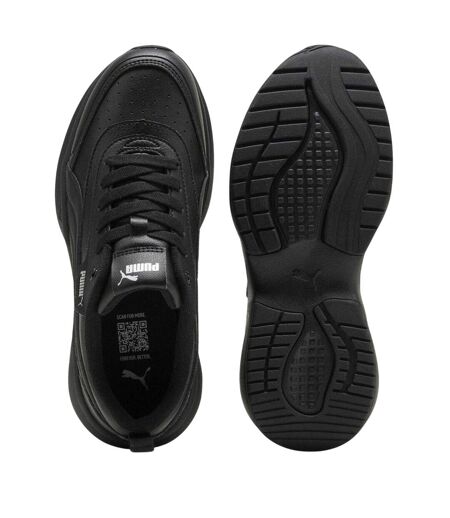 Womens/ladies Cilia 2.0 Lace Up Trainers Triple Black Puma