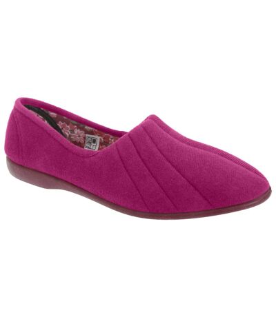 Chaussons audrey femme rose foncé GBS