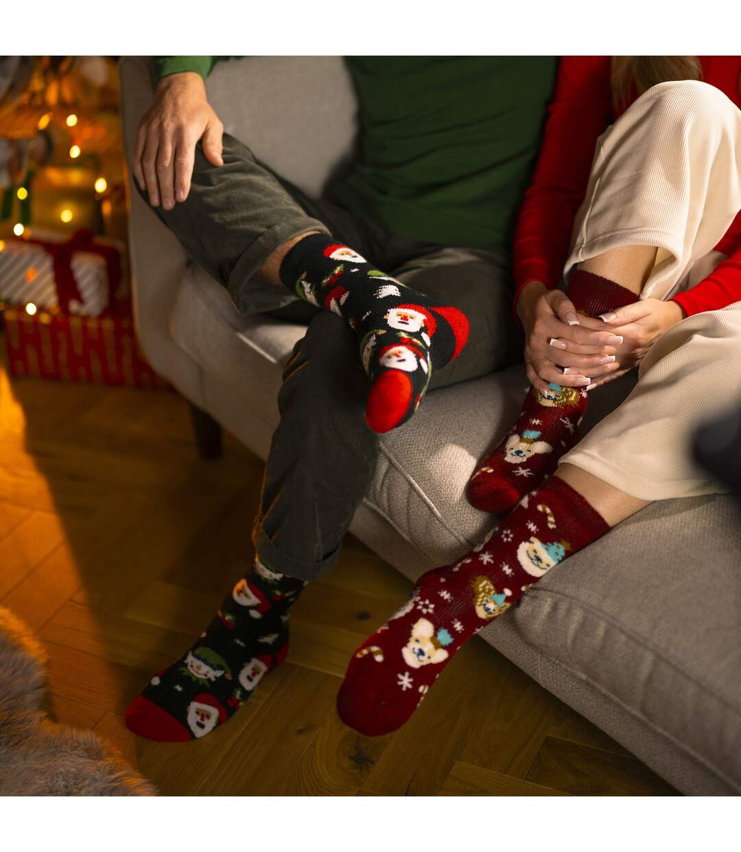 3 Pairs Mens Novelty Christmas Thermal Socks-4