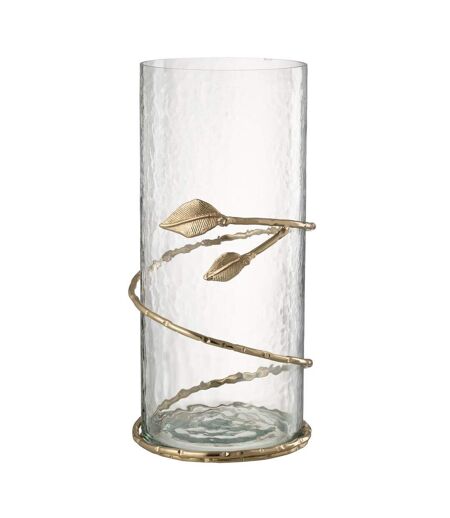 Vase en Verre Feuille Ofelia 40cm Transparent